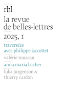 Revue de Belles-Lettres, 2025, 1